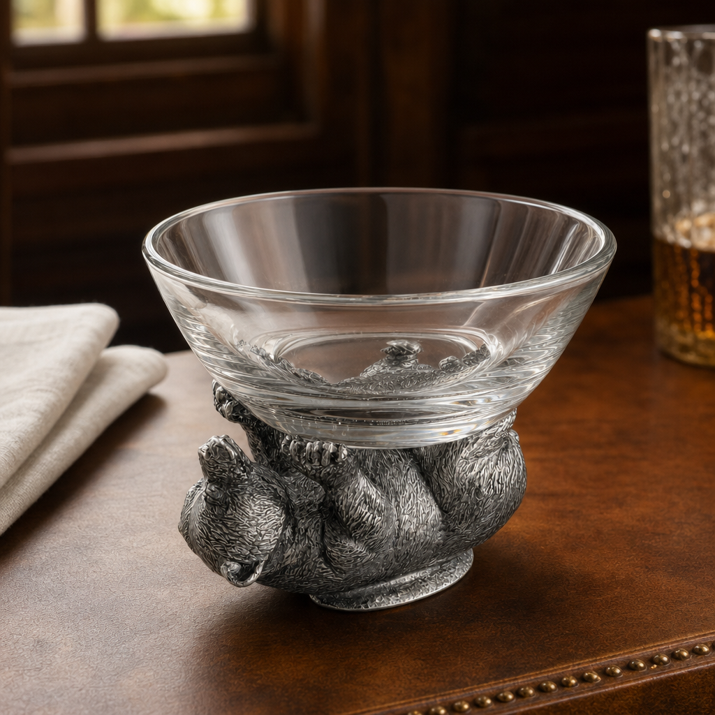 Pewter Bear Sauce Bowl 4