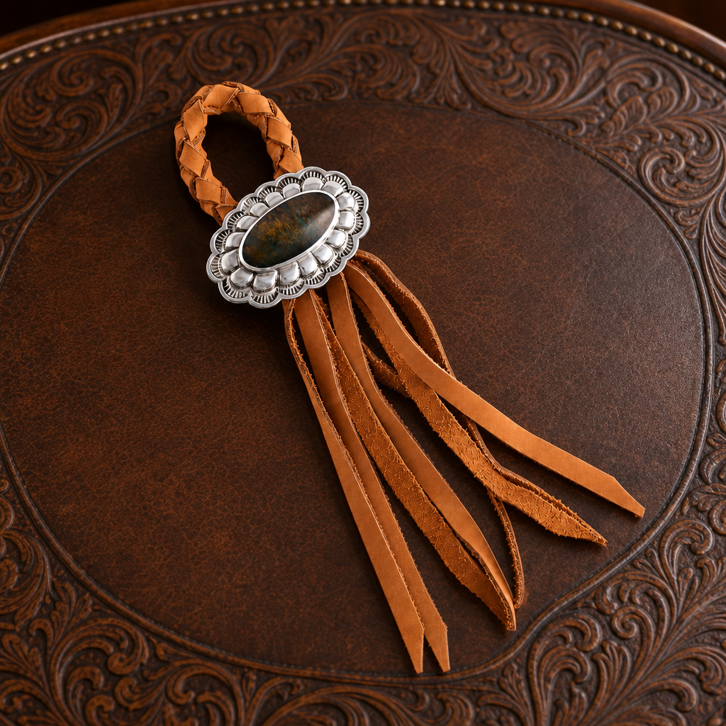 Concho Leather Napkin Ring 4