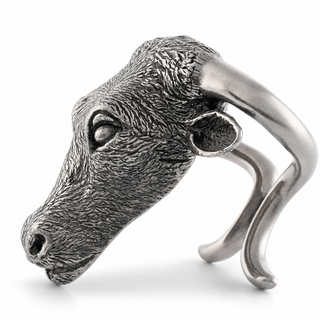 Pewter Steer Head Napkin Ring