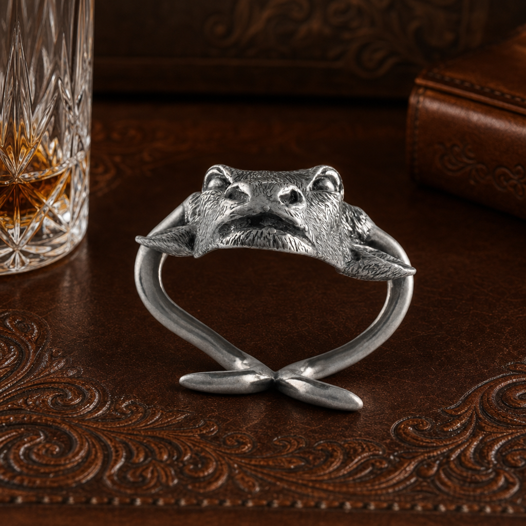 Pewter Steer Head Napkin Ring 5