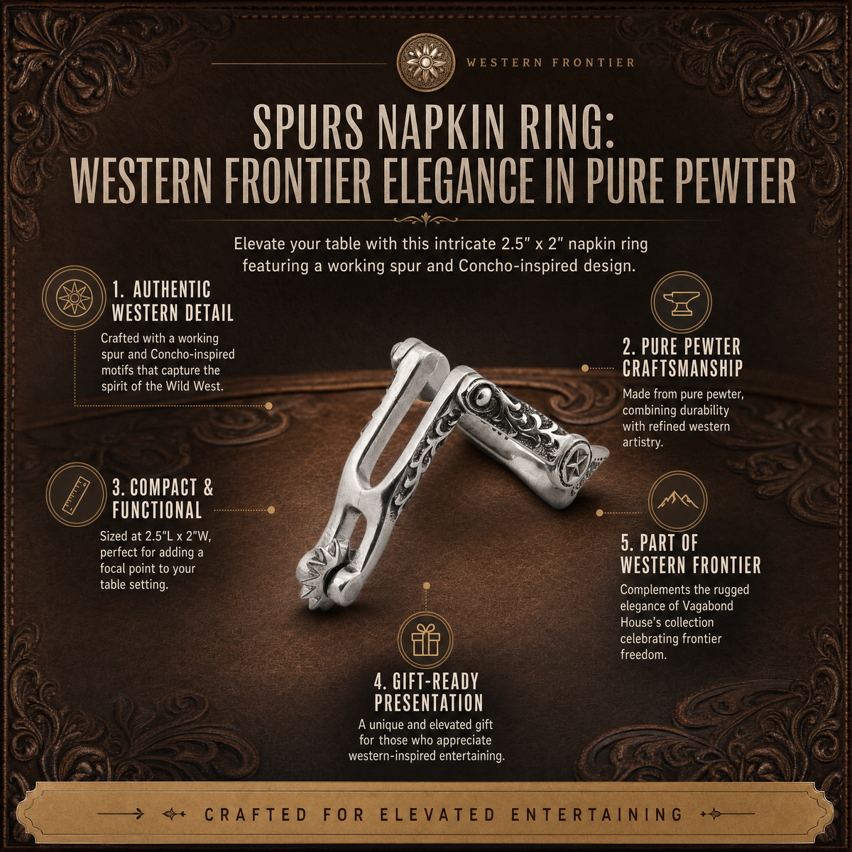 Spurs Napkin Ring 1