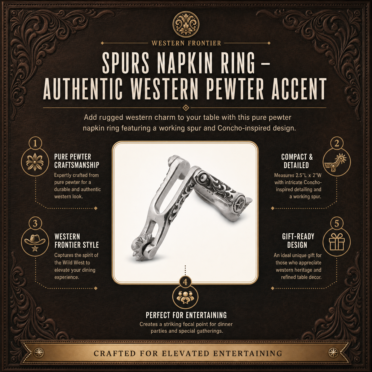 Spurs Napkin Ring 9