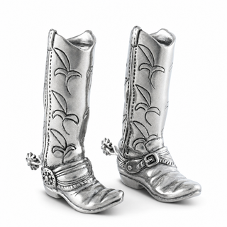 Pewter Cowboy Boot Salt & Pepper Set