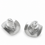Pewter Cowboy Hat Salt & Pepper Set 1