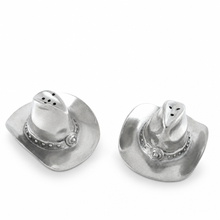 Pewter Cowboy Hat Salt & Pepper Set 1