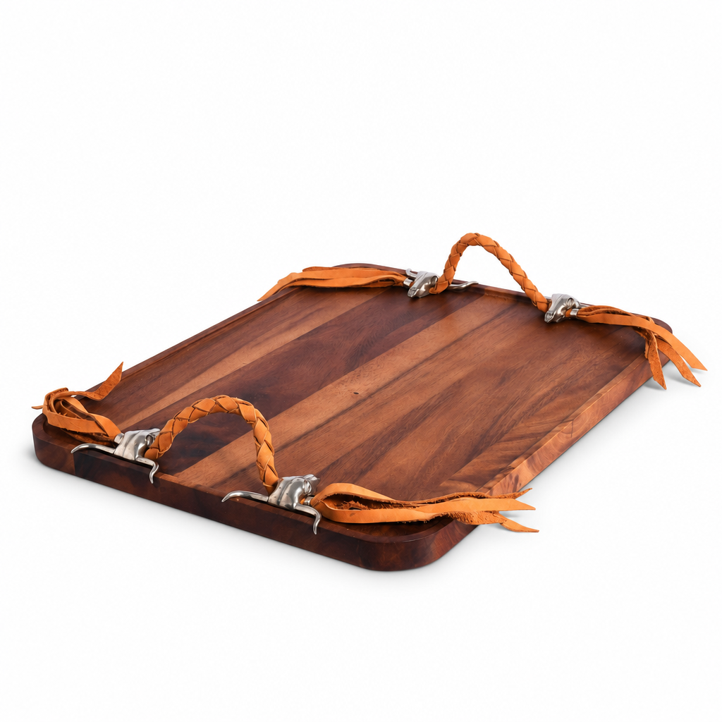 Long Horn Skull Breakfast Tray 1