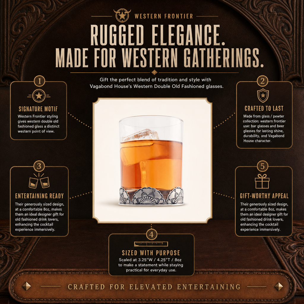 Western Double Old Fashioned Glass 11