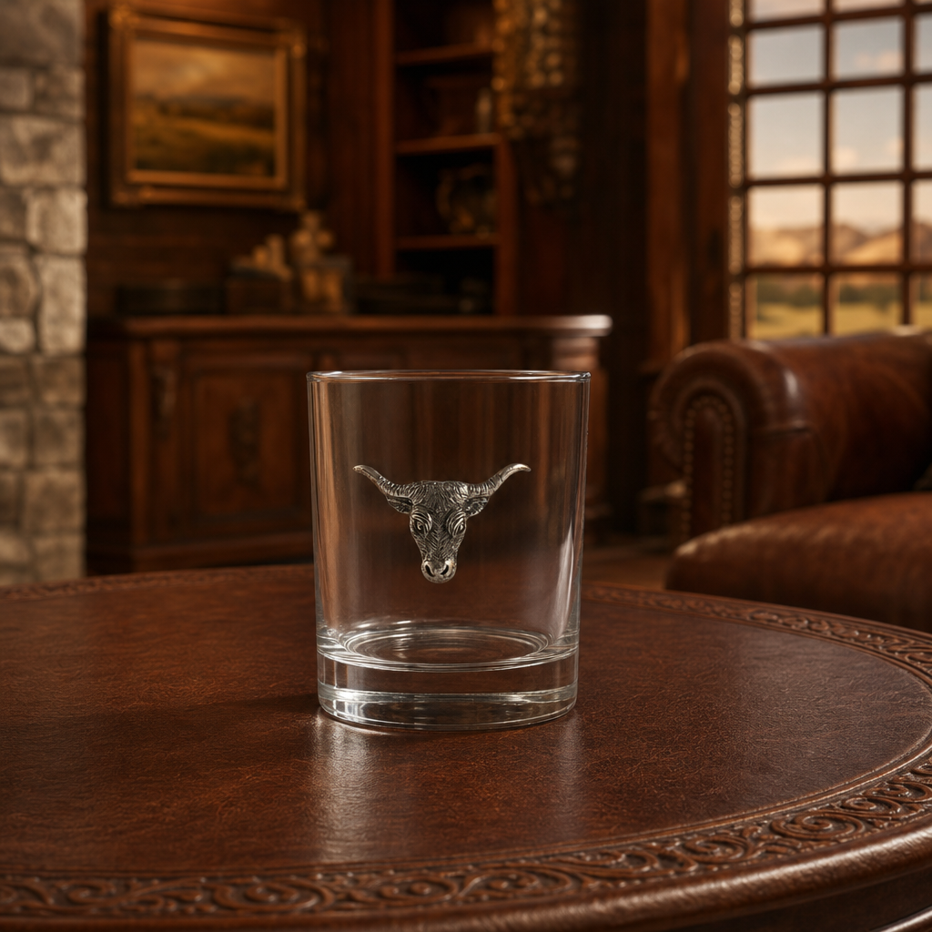 Long Horn Double Old Fashion Bar Glass 7
