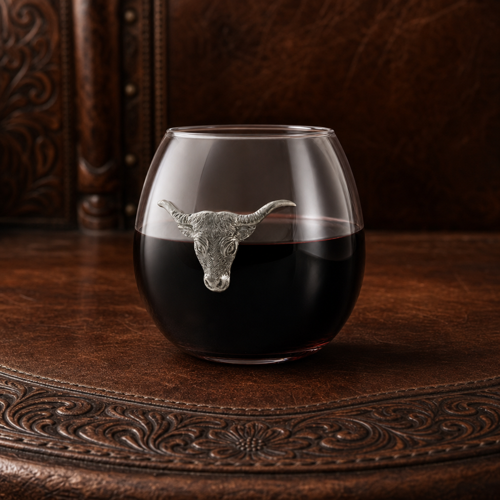 Longhorn Stemless Wine Glass 14