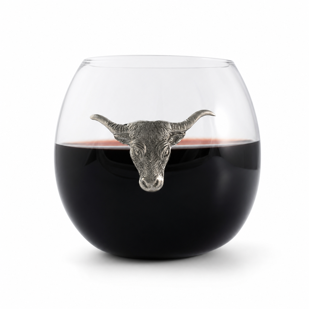 Longhorn Stemless Wine Glass 1