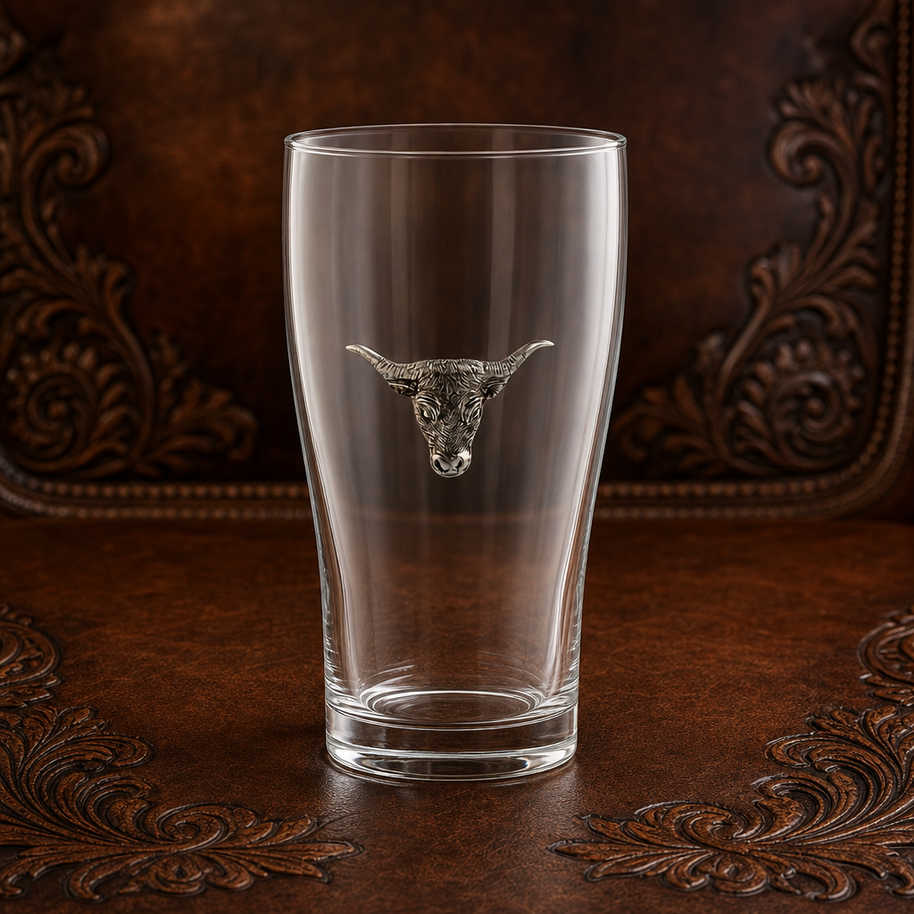 Long  Horn Beer Glass 3