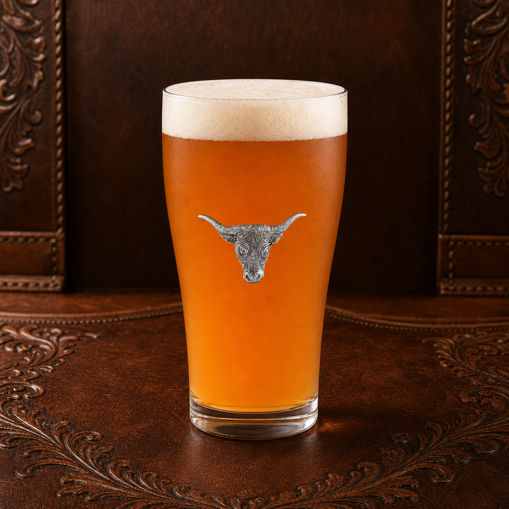 Long  Horn Beer Glass 4