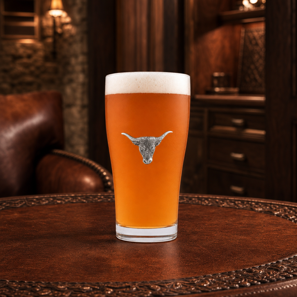 Long  Horn Beer Glass 8