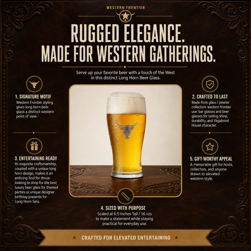 Long  Horn Beer Glass 11