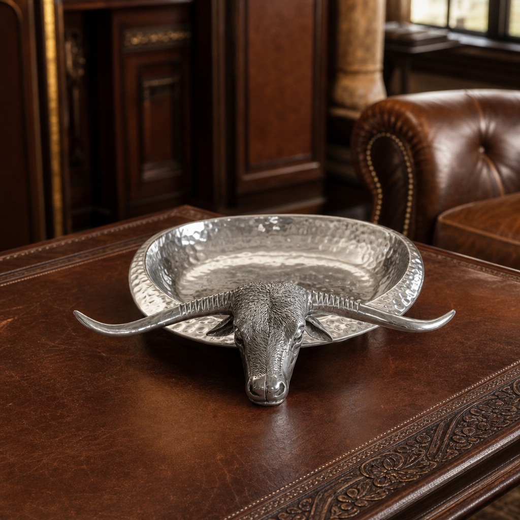 Long Horn Steer Tray - Steel 6