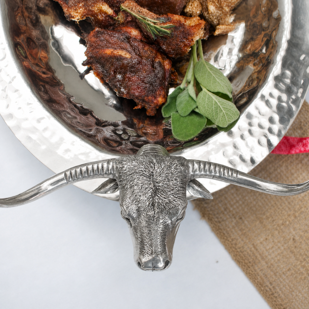 Long Horn Steer Tray - Steel 8