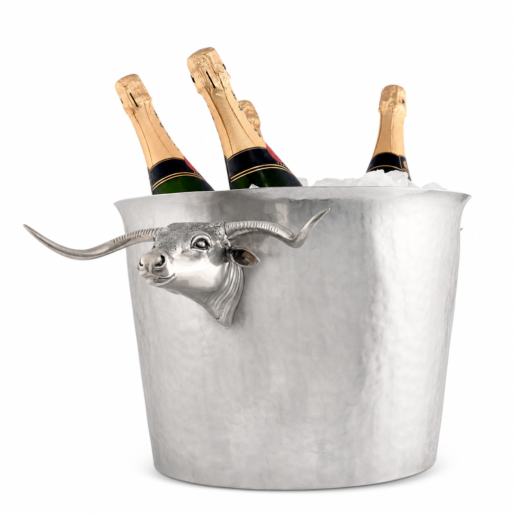 Long Horn Steer Ice Tub Punchbowl 1