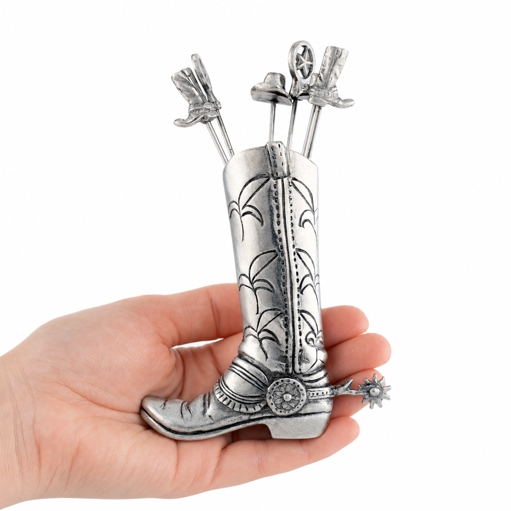 Western Boot Cheese Pick Set 11