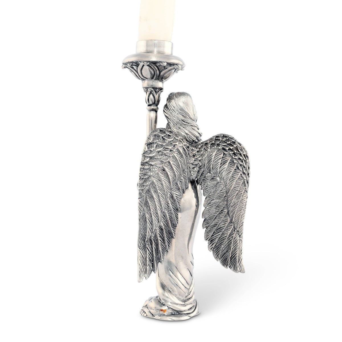 Pewter Angel Candlestick -  Short