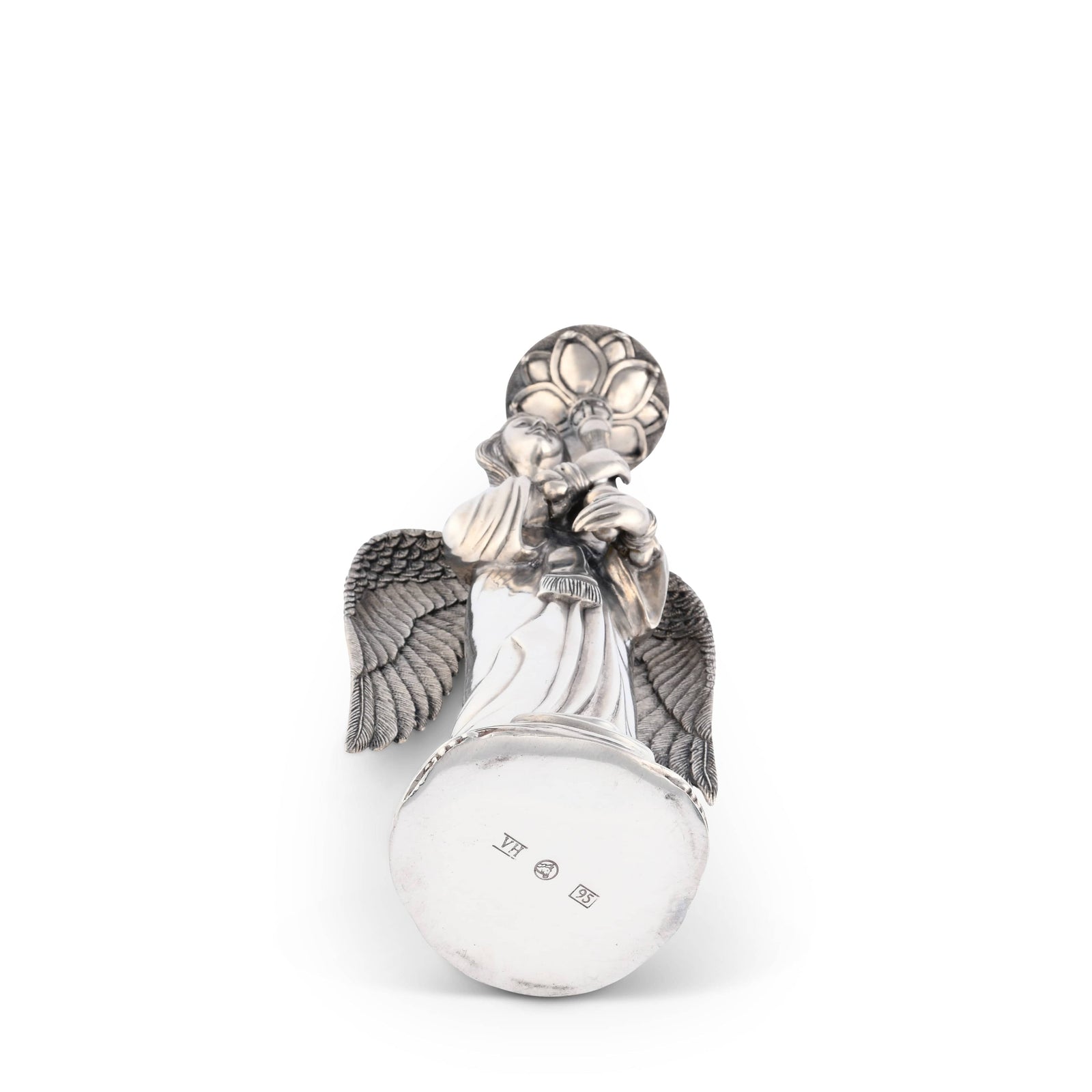 Pewter Angel Candlestick - Tall