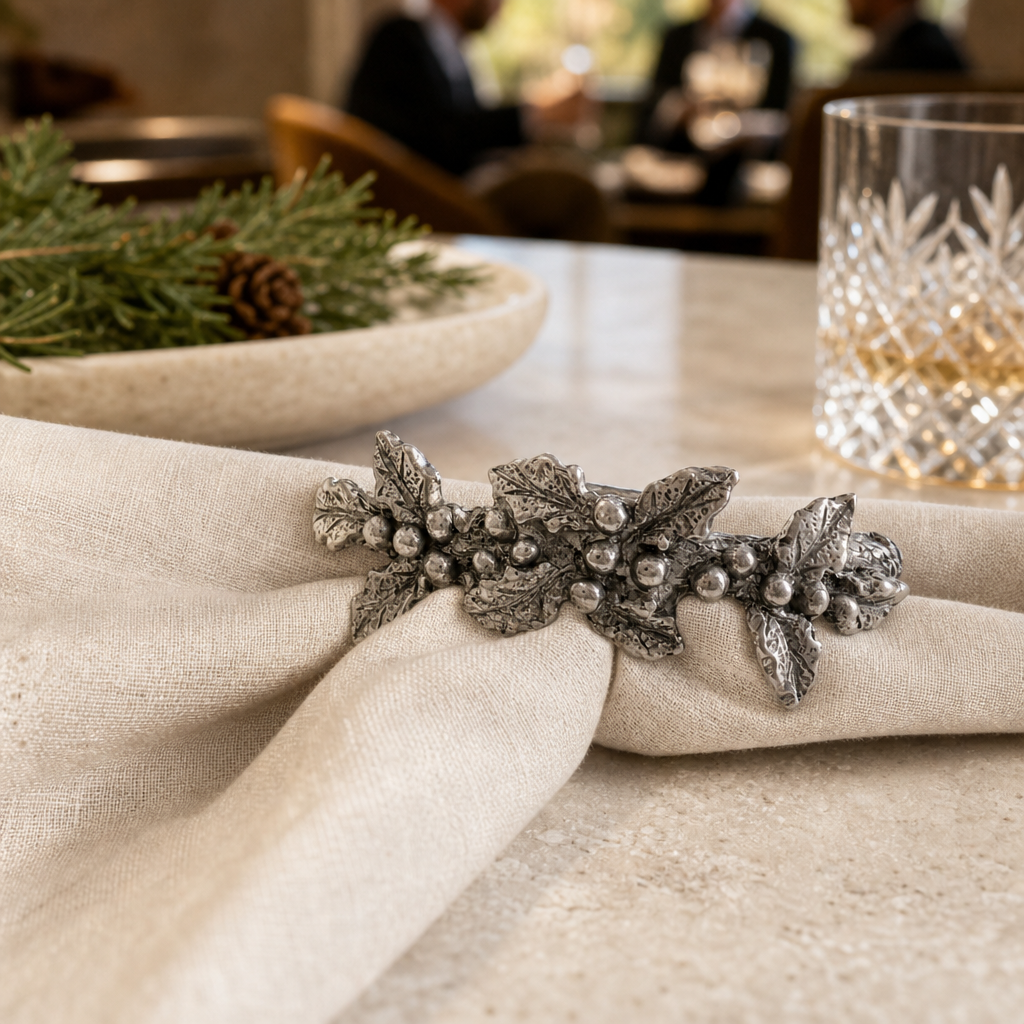 Holly Napkin Ring 6