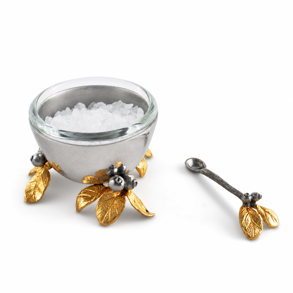 Golden Winter Berry Salt Cellar 11