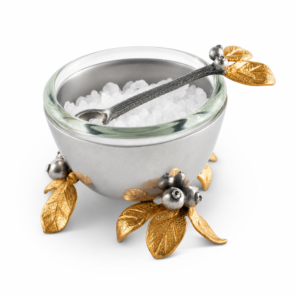 Golden Winter Berry Salt Cellar 1