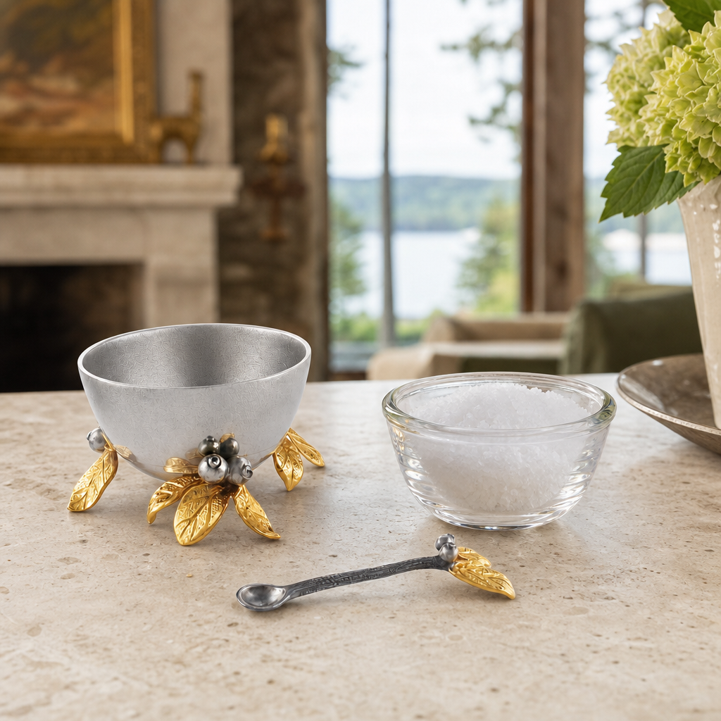 Golden Winter Berry Salt Cellar 8