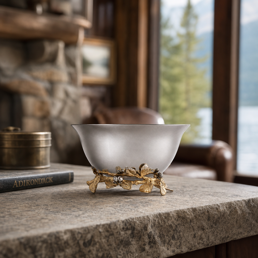 Winter Berry Pewter Bowl 5