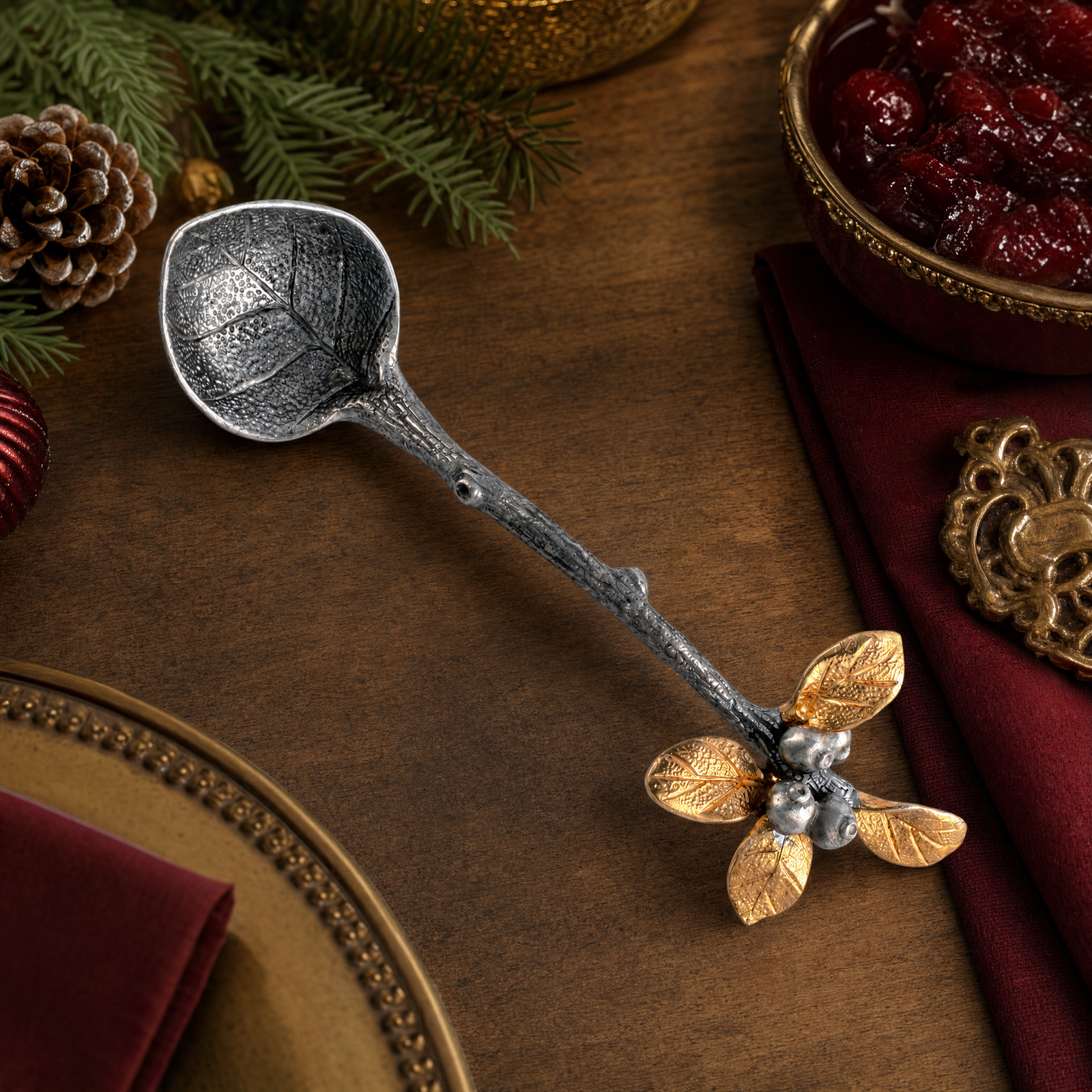 Golden Winter Berry Ladle 1