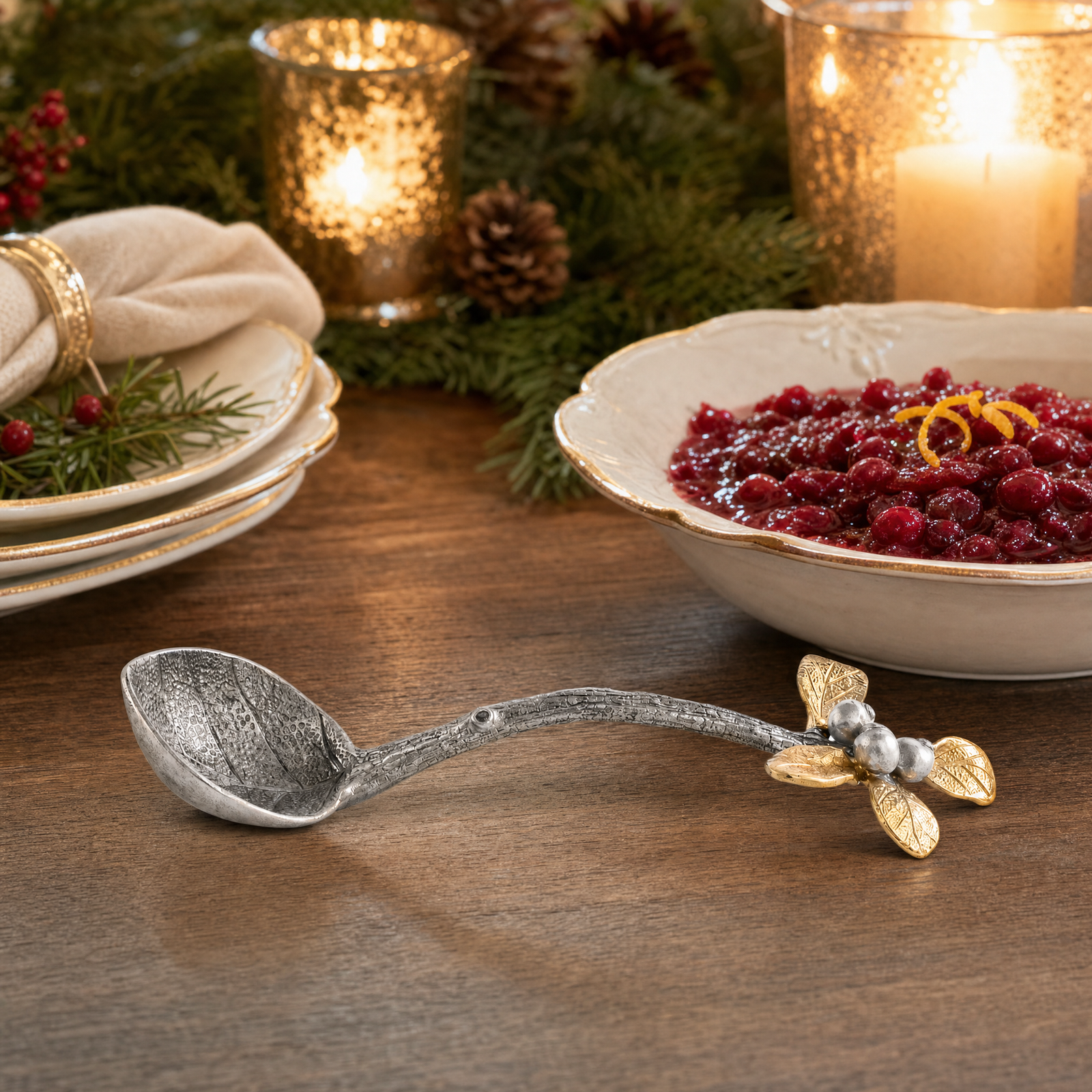 Golden Winter Berry Ladle 5