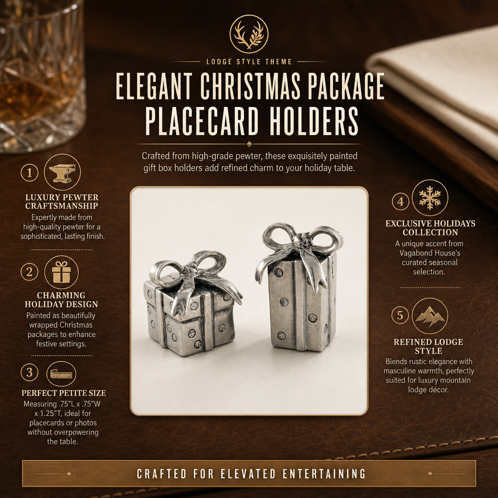 Christmas Package Placecard Holder Pair 11