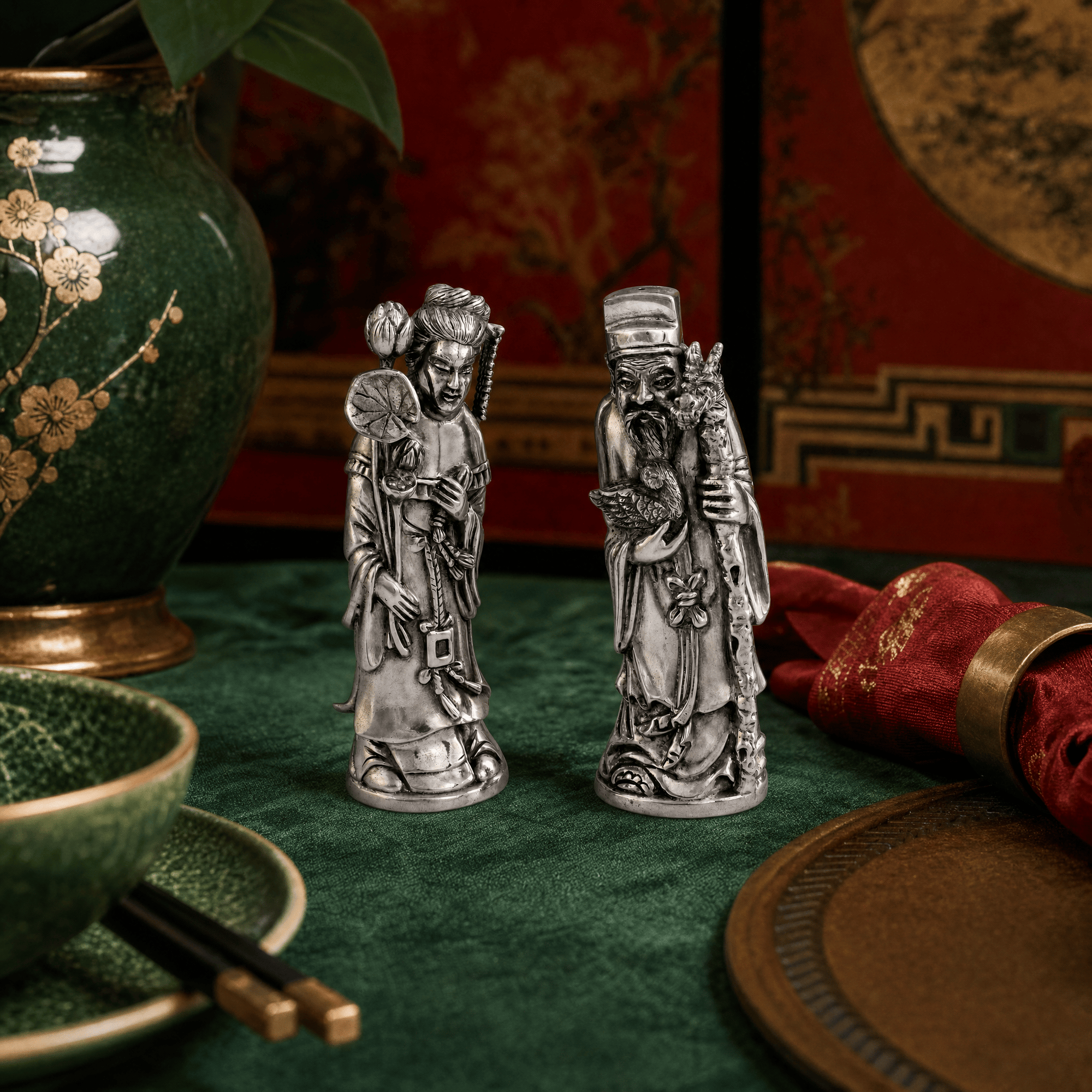Vagabond House Nong Ming Salt and Pepper Shaker Vagabond House Nong Ming Salt and Pepper Shaker