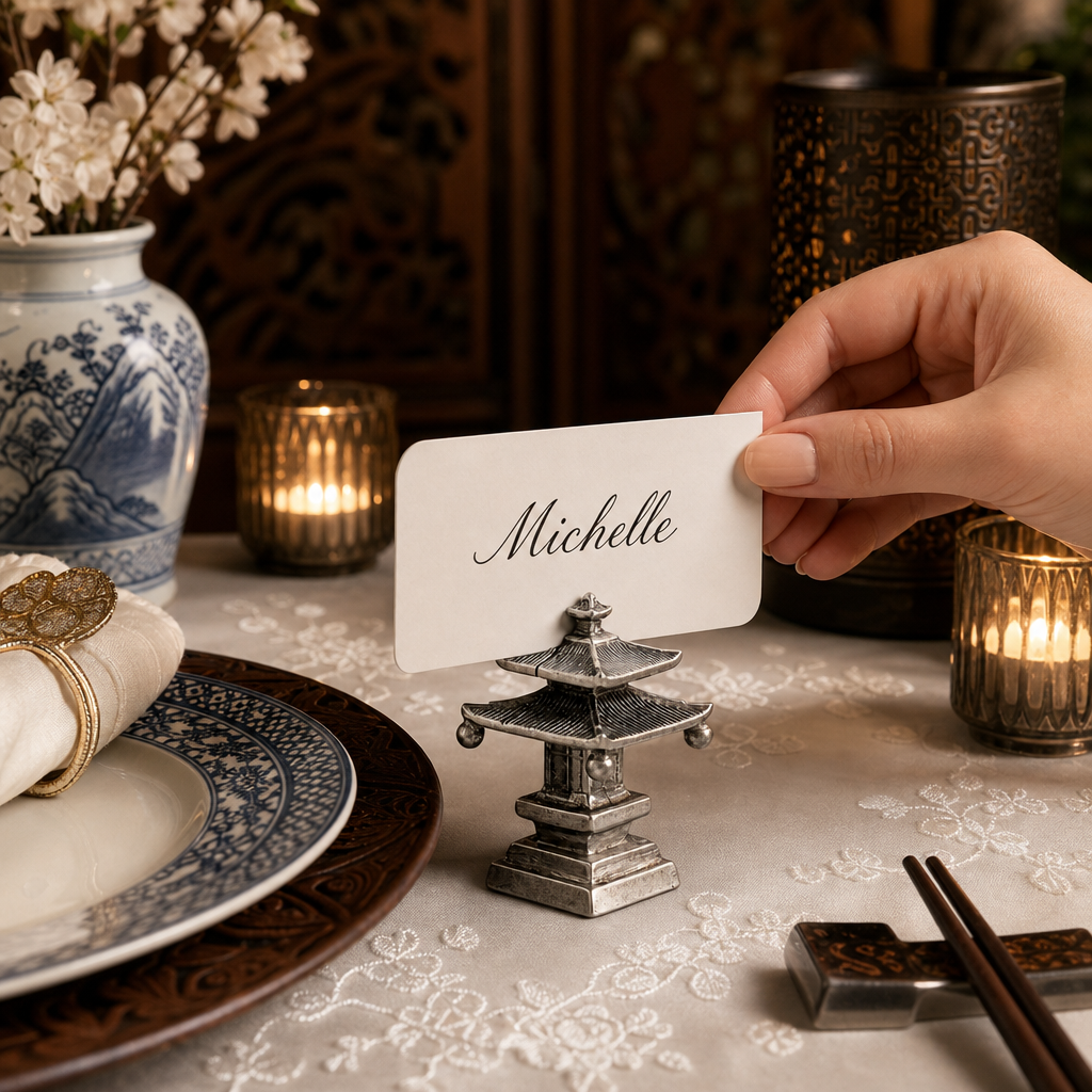 Pagoda Placecard Holder 1