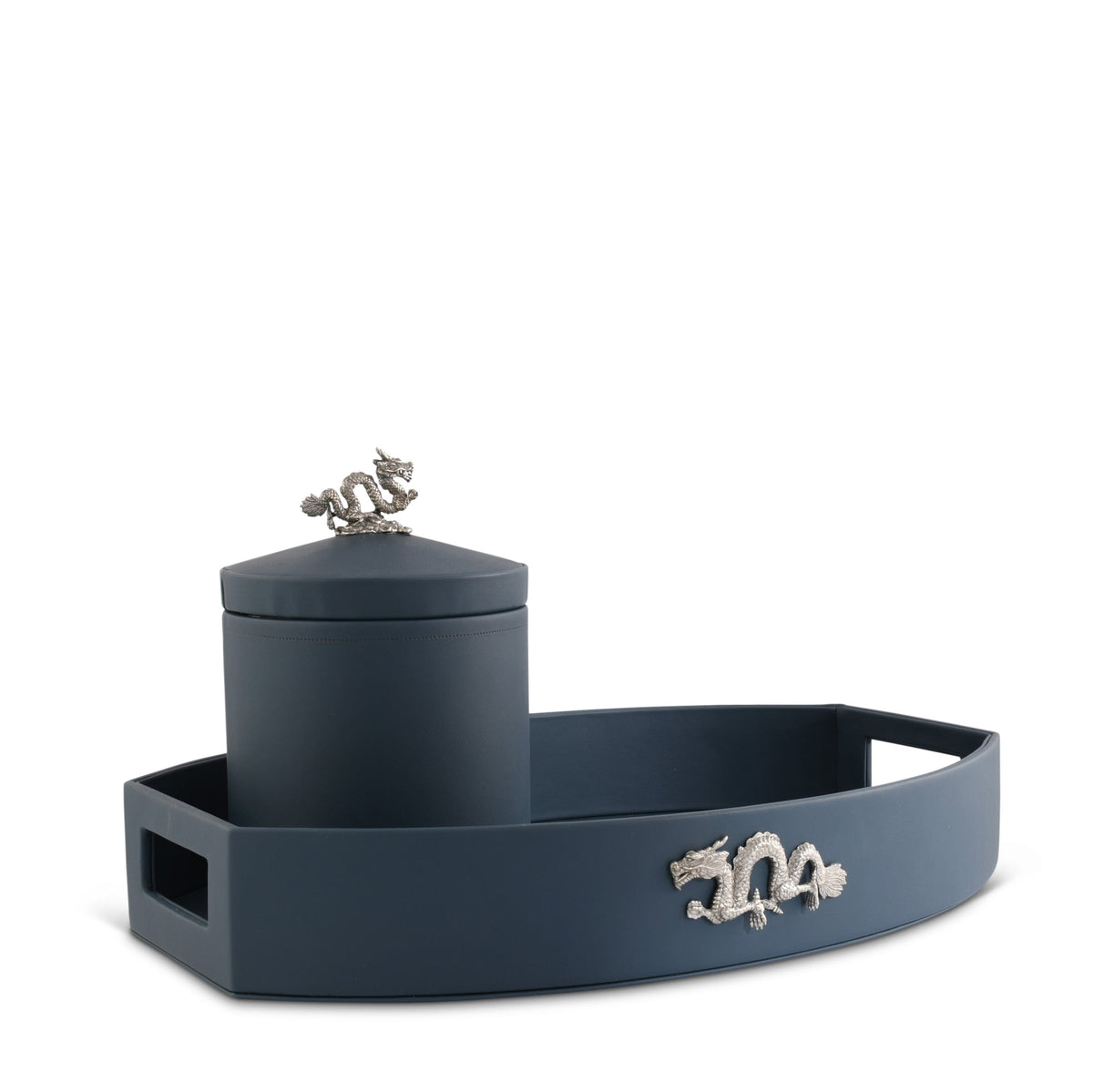 Vagabond House Eastern Intrigue Dragon Vegan Leather Parlor Tray