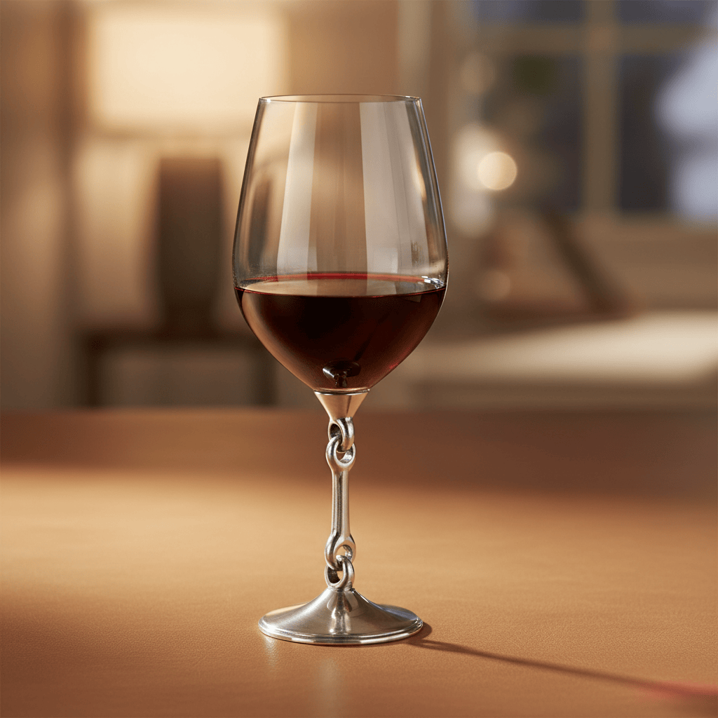Equestrian Bit Wine Glass
