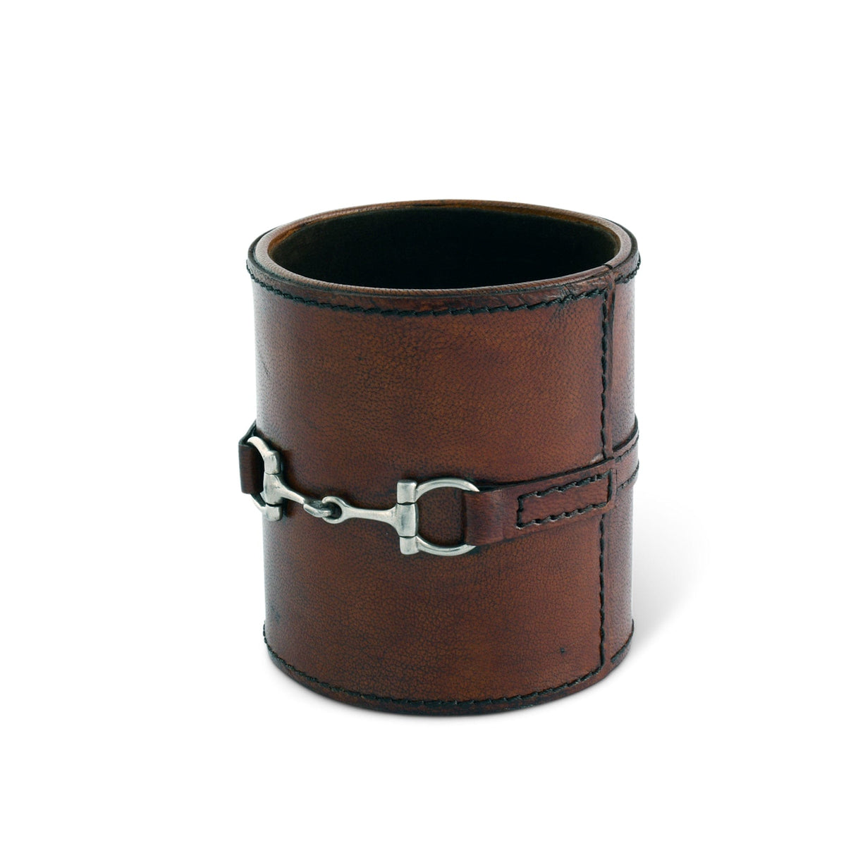 Vagabond House Premium Genuine Leather Stirrup Office Pen Holder