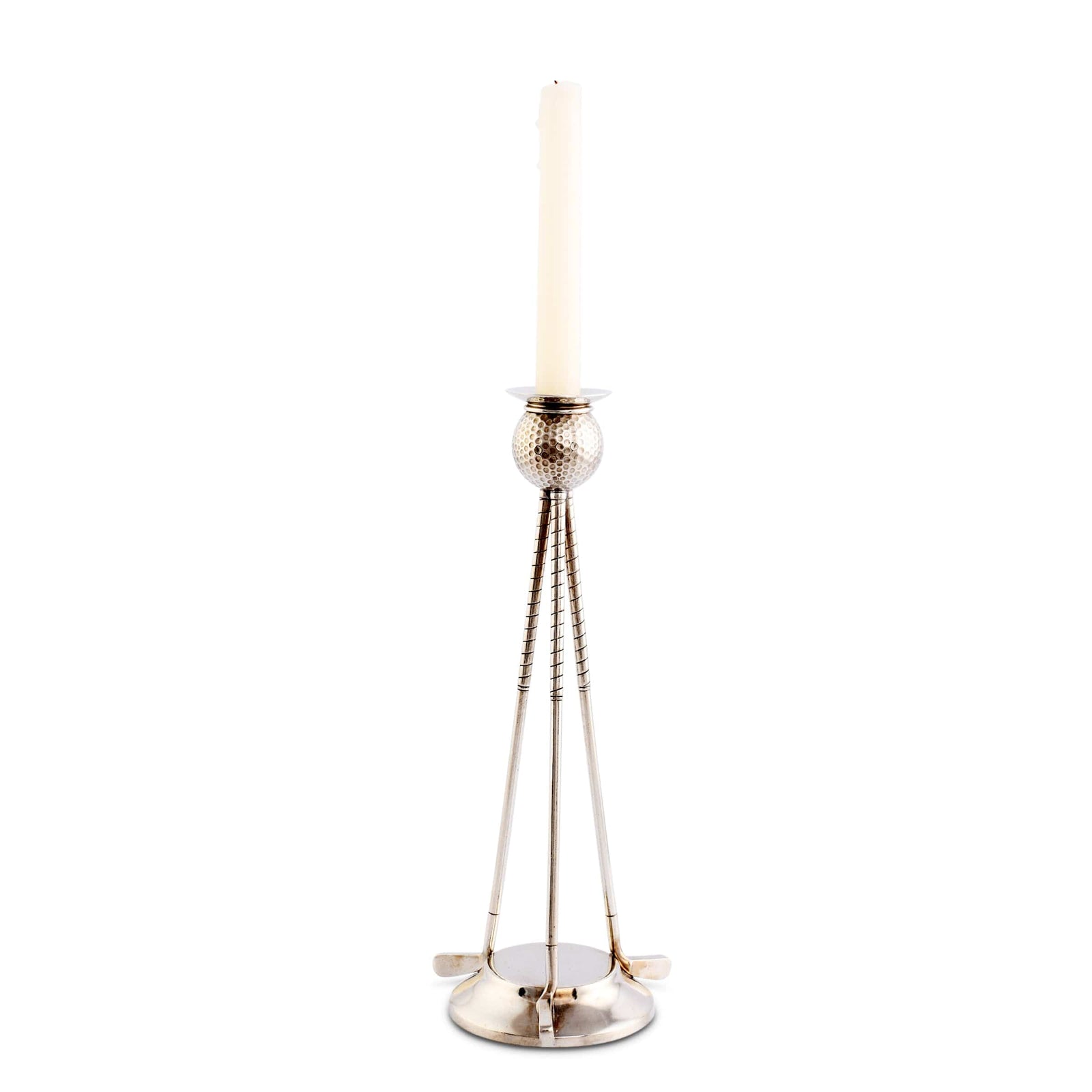 Vagabond House Golf Golf Club Pewter Candlestick