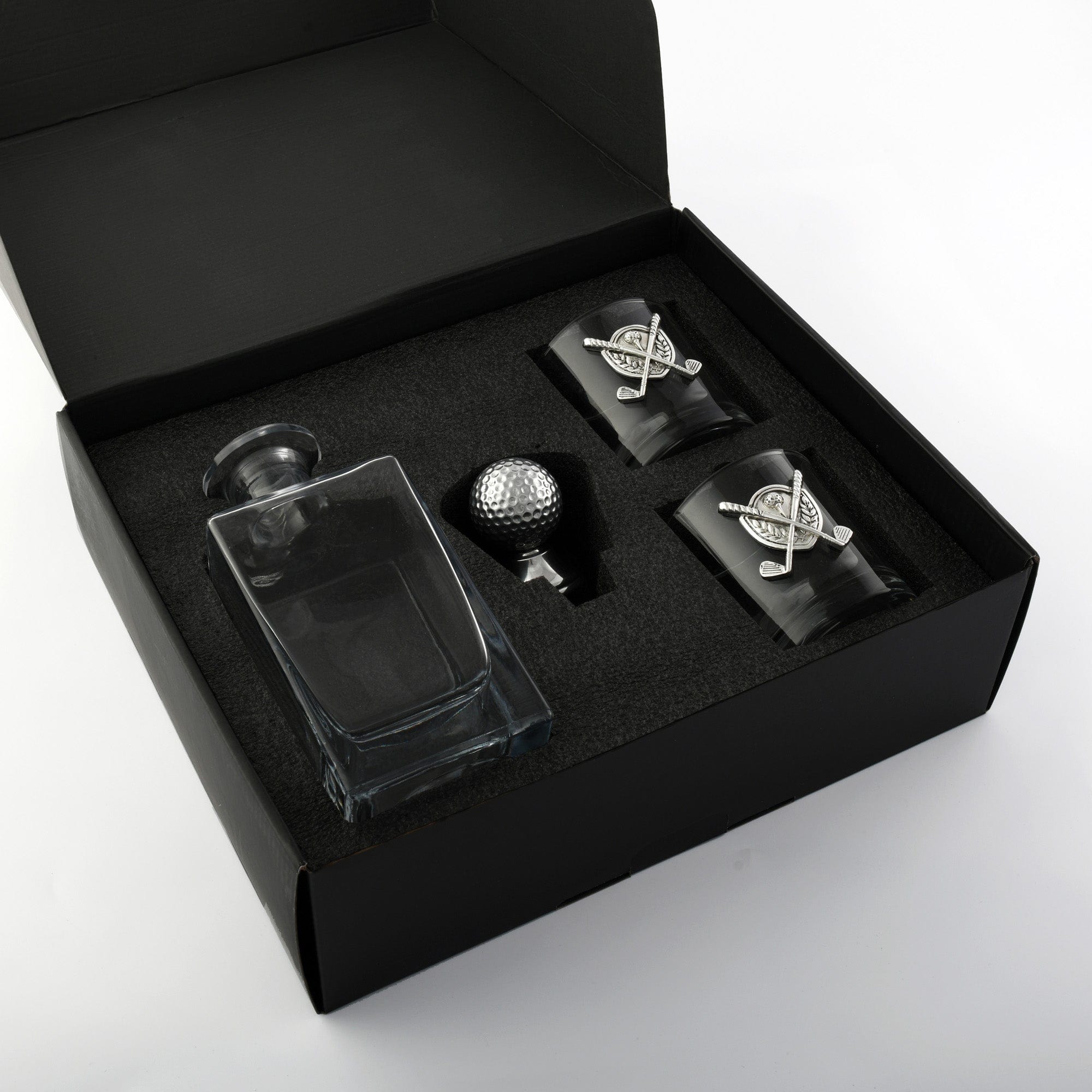 Vagabond House Golf Golf Decanter Set with Pair Glasses