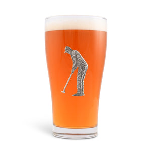 Vagabond House Golf Golfer Beer Glass