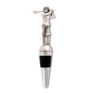 Vagabond House Golf Golfer Bottle Stopper