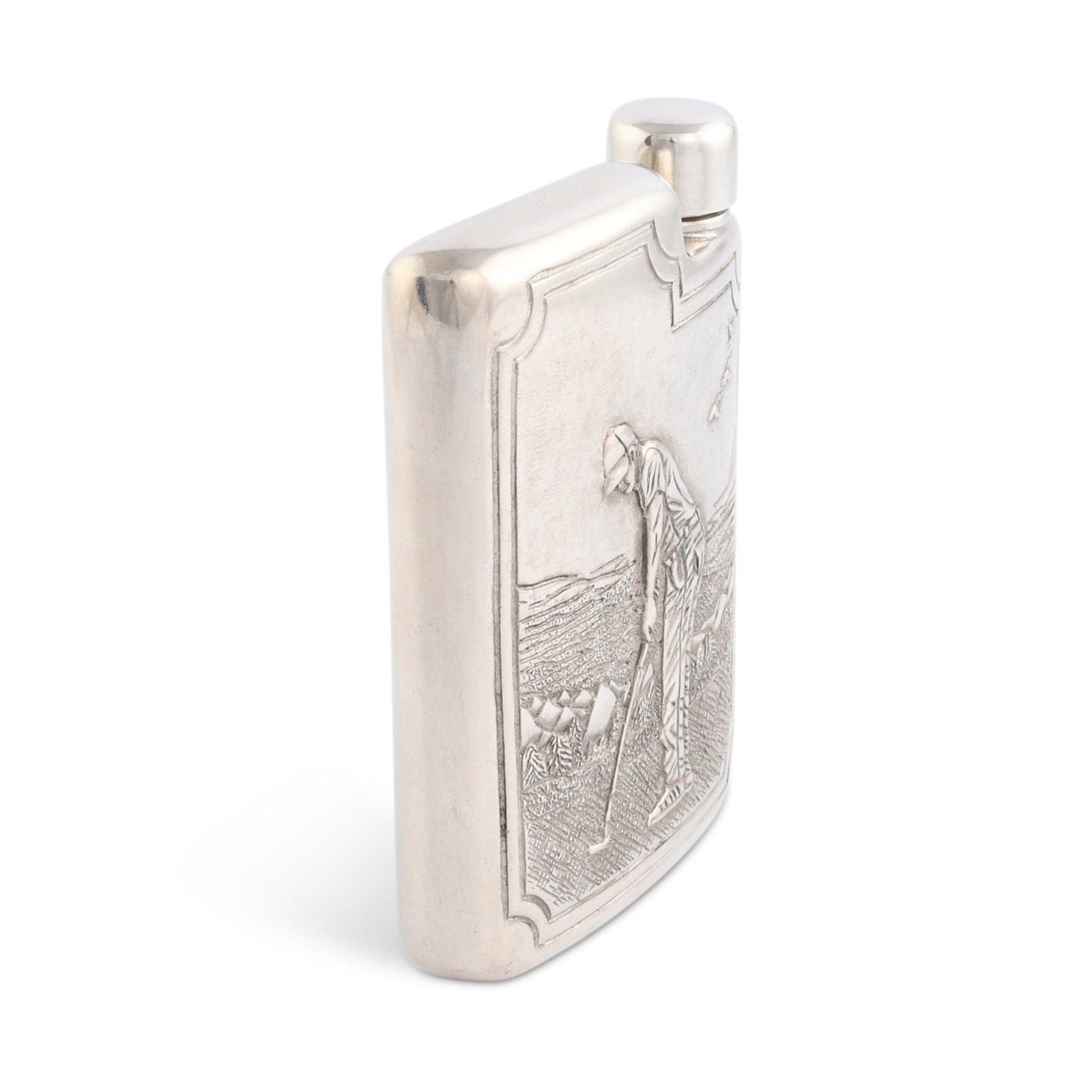 Vagabond House Golf Golfer Pewter Flask