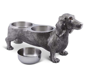 Vagabond House Pet Pewter Dog Feeding Bowl