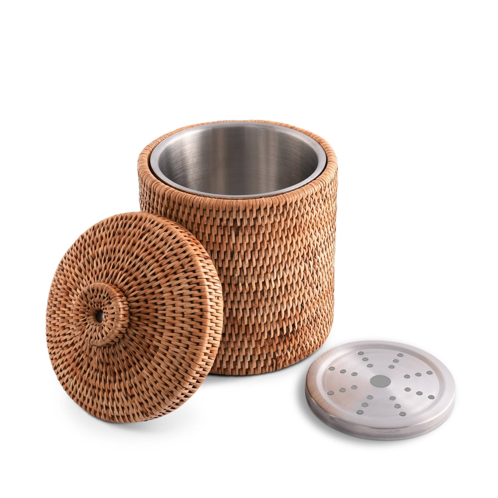 Vagabond House Replacement Hand Woven Wicker Rattan Ice Bucket