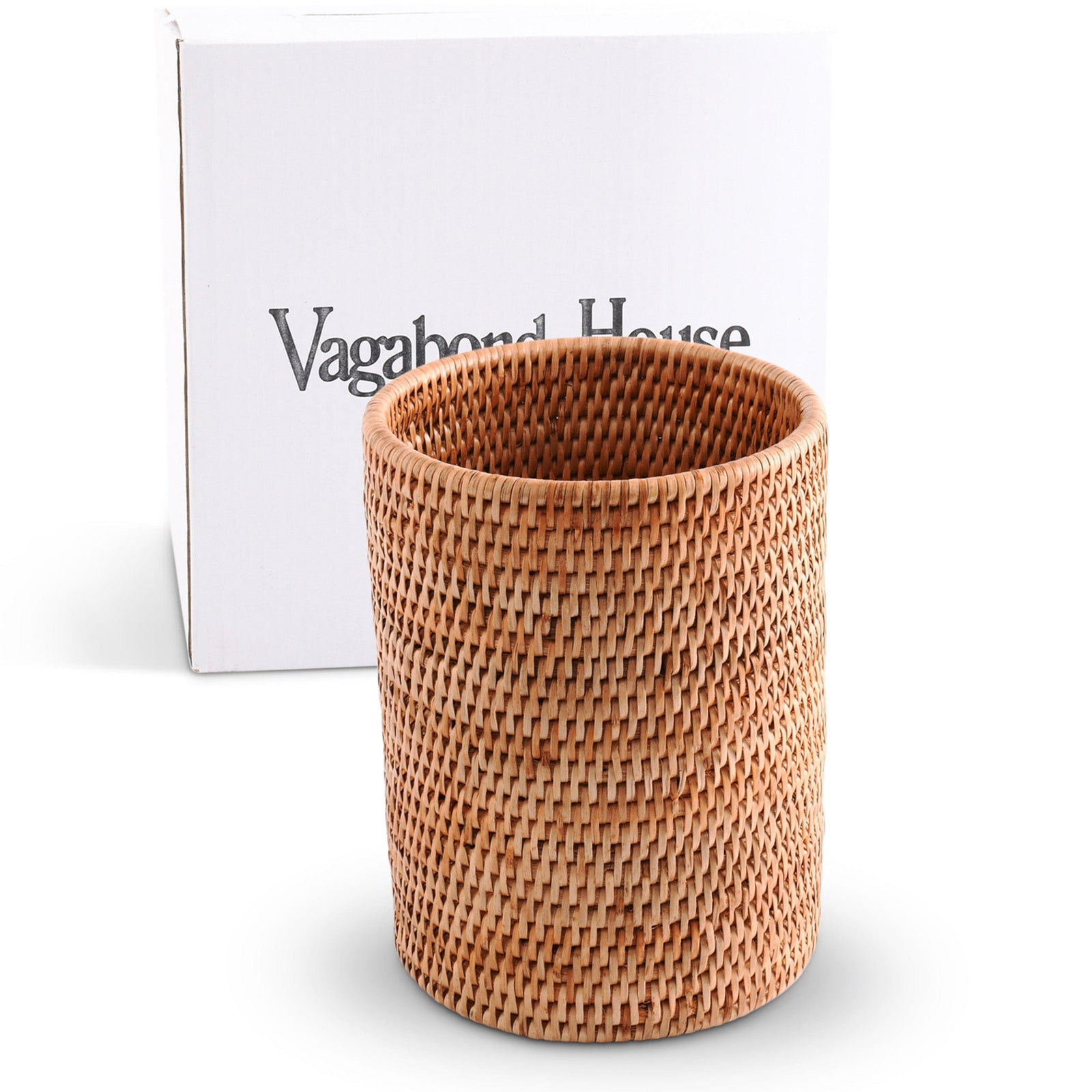 Vagabond House Replacement Hand Woven Wicker Rattan Utensils Holder