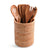 Vagabond House Replacement Hand Woven Wicker Rattan Utensils Holder