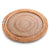 Vagabond House Sea and Shore Anchor Round Serving Tray Hand Woven Wicker Rattan - Glass Insert