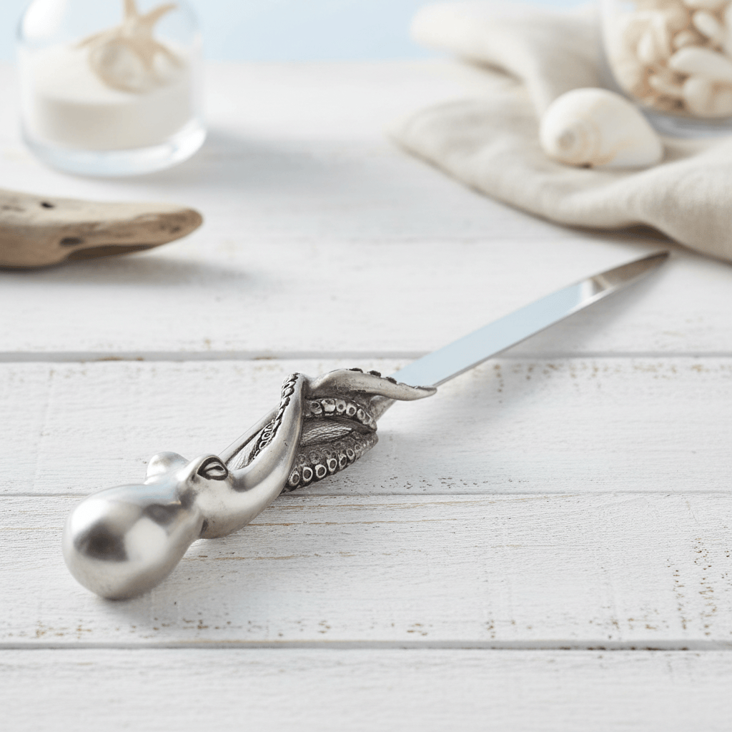 Octopus Pewter Handle Letter Opener