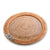 Vagabond House Tropical Tales Orchid Round Serving Tray Hand Woven Wicker Rattan - Glass Insert