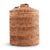 Vagabond House Tropical Tales Orchids Hand Woven Wicker Rattan Lidded Ice Bucket